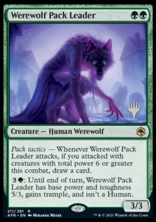 Werewolf Pack Leader (Promo Pack) [Dungeons & Dragons: Adventures in the Forgotten Realms Promos] | Deep Dive Games St. Marys