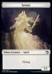 Wolf // Spirit Double-Sided Token [Innistrad: Midnight Hunt Tokens] | Deep Dive Games St. Marys