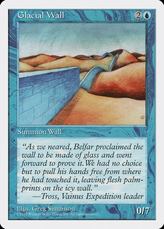 Glacial Wall [Fifth Edition] | Deep Dive Games St. Marys