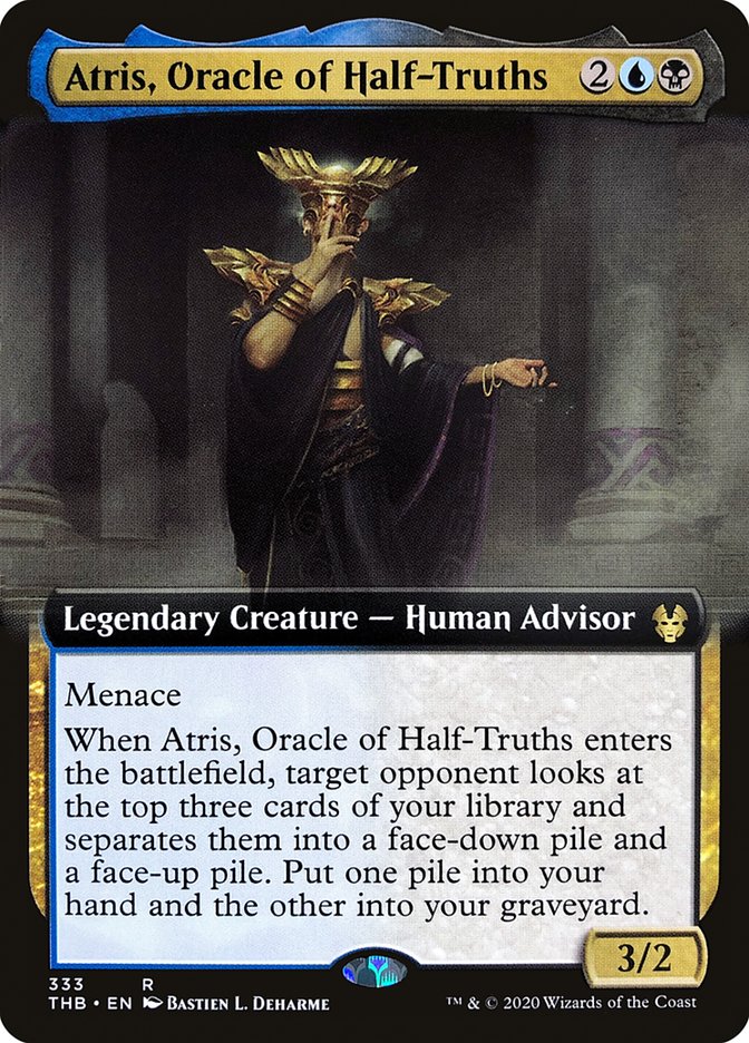 Atris, Oracle of Half-Truths (Extended Art) [Theros Beyond Death] | Deep Dive Games St. Marys