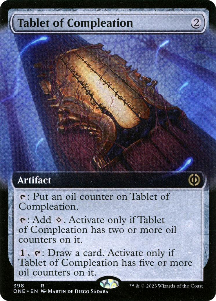 Tablet of Compleation (Extended Art) [Phyrexia: All Will Be One] | Deep Dive Games St. Marys