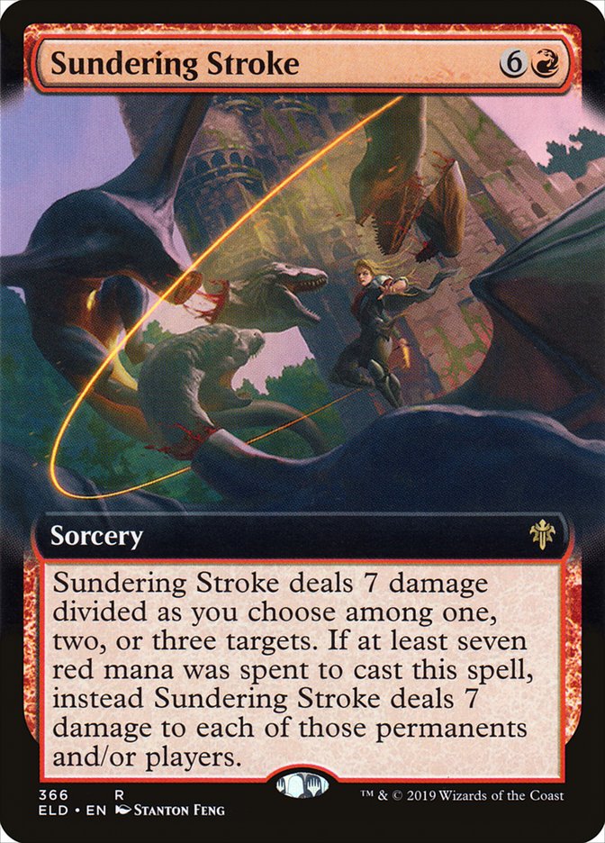 Sundering Stroke (Extended Art) [Throne of Eldraine] | Deep Dive Games St. Marys