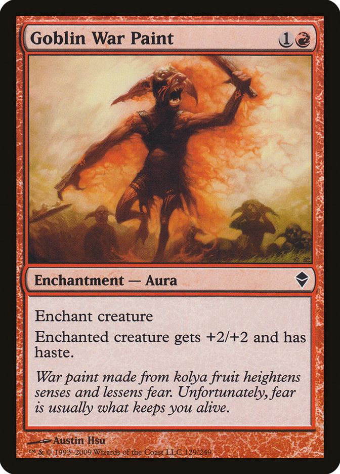 Goblin War Paint [Zendikar] | Deep Dive Games St. Marys