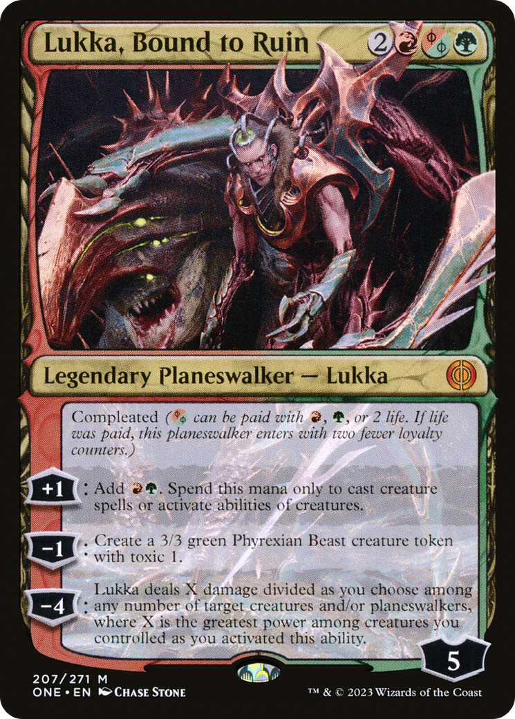 Lukka, Bound to Ruin [Phyrexia: All Will Be One] | Deep Dive Games St. Marys