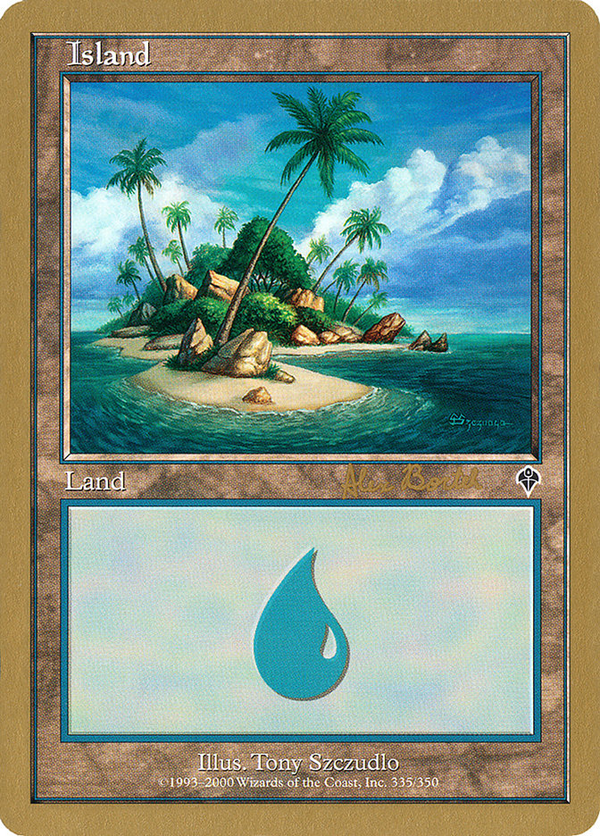 Island (ab335b) (Alex Borteh) [World Championship Decks 2001] | Deep Dive Games St. Marys