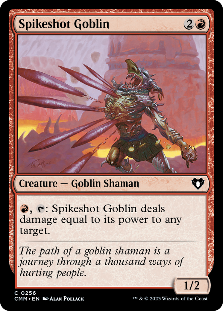 Spikeshot Goblin [Commander Masters] | Deep Dive Games St. Marys