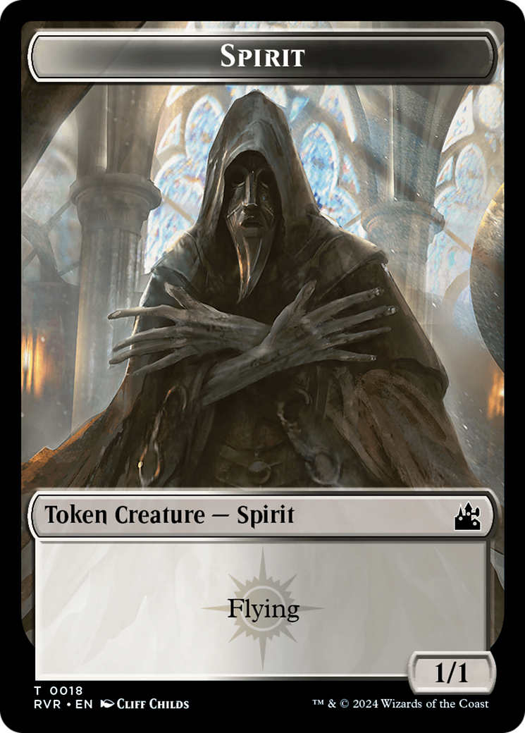 Spirit (0018) // Voja Double-Sided Token [Ravnica Remastered Tokens] | Deep Dive Games St. Marys