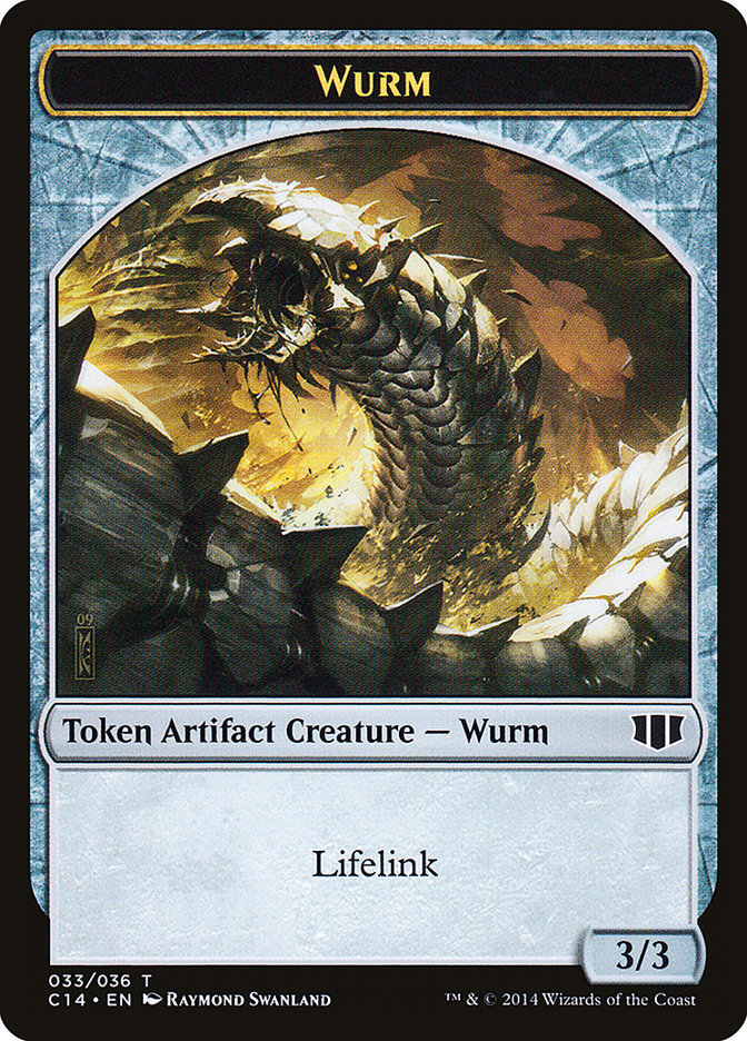 Wurm (033/036) // Goat Double-Sided Token [Commander 2014 Tokens] | Deep Dive Games St. Marys