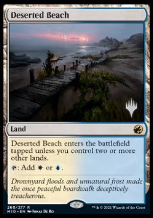 Deserted Beach (Promo Pack) [Innistrad: Midnight Hunt Promos] | Deep Dive Games St. Marys