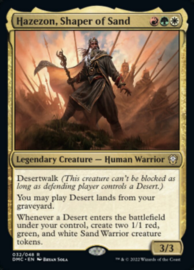 Hazezon, Shaper of Sand [Dominaria United Commander] | Deep Dive Games St. Marys