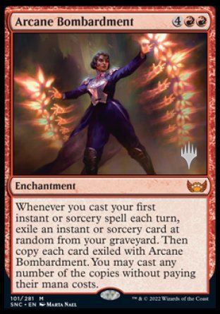 Arcane Bombardment (Promo Pack) [Streets of New Capenna Promos] | Deep Dive Games St. Marys