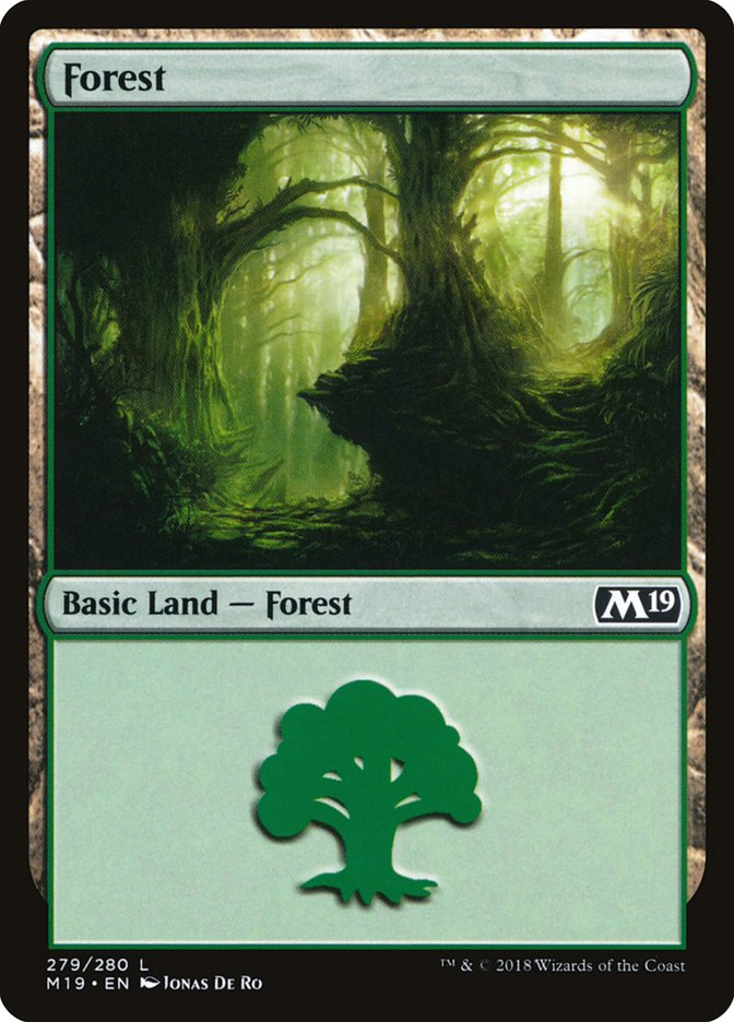 Forest (279) [Core Set 2019] | Deep Dive Games St. Marys