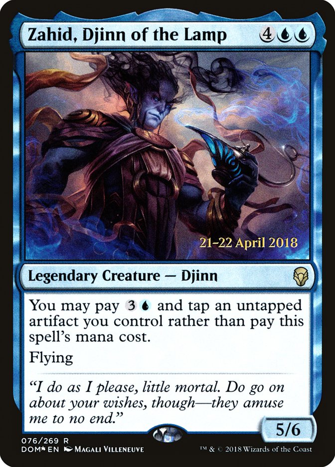 Zahid, Djinn of the Lamp [Dominaria Prerelease Promos] | Deep Dive Games St. Marys