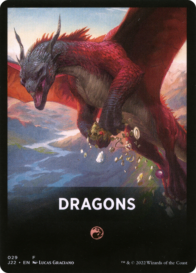 Dragons Theme Card [Jumpstart 2022 Front Cards] | Deep Dive Games St. Marys