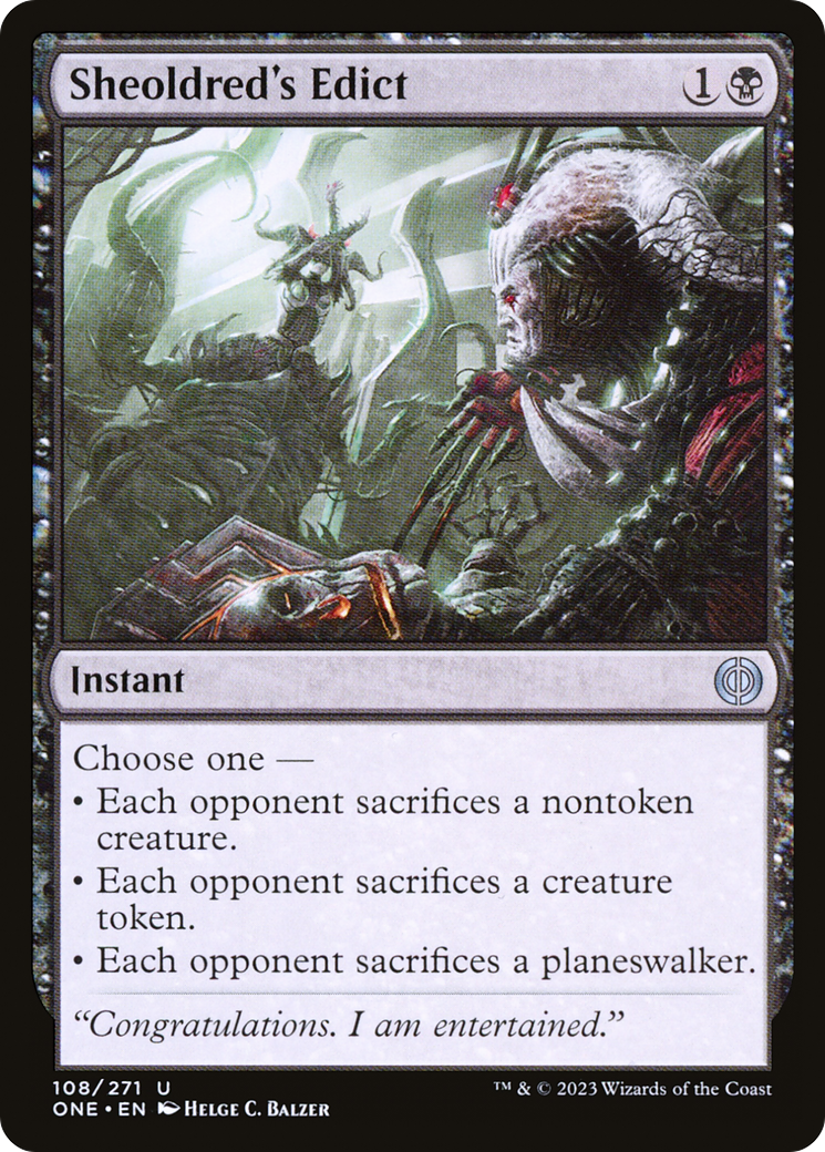 Sheoldred's Edict [Phyrexia: All Will Be One] | Deep Dive Games St. Marys