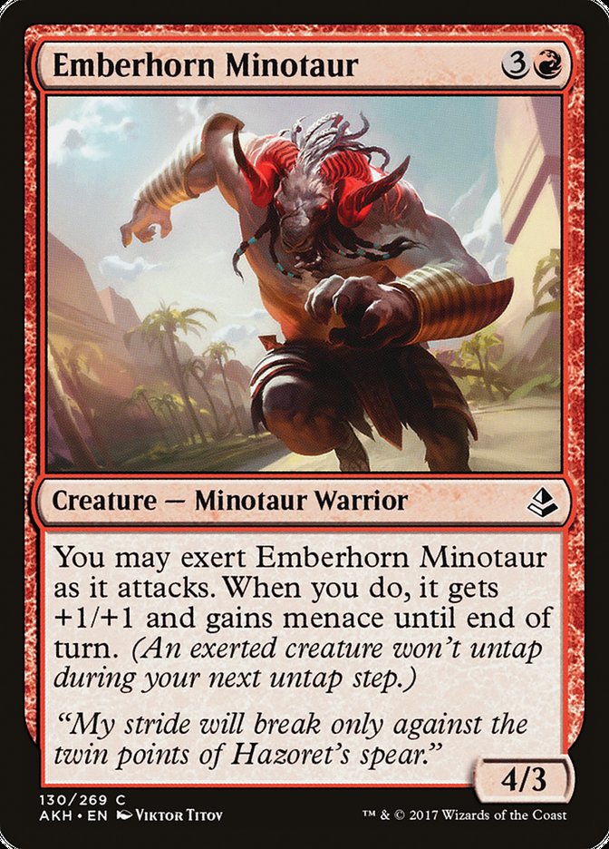 Emberhorn Minotaur [Amonkhet] | Deep Dive Games St. Marys