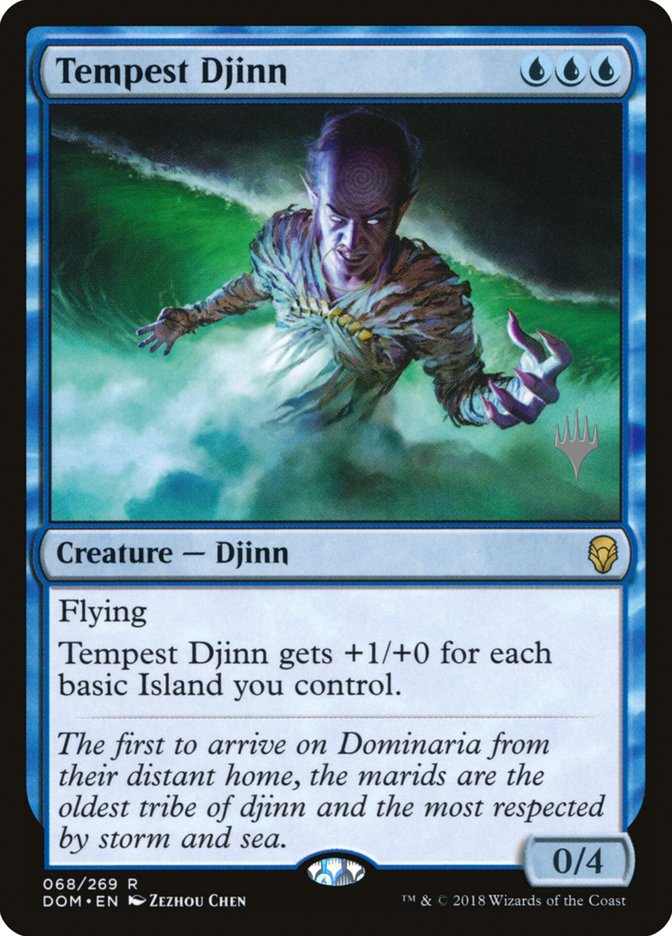 Tempest Djinn (Promo Pack) [Dominaria Promos] | Deep Dive Games St. Marys