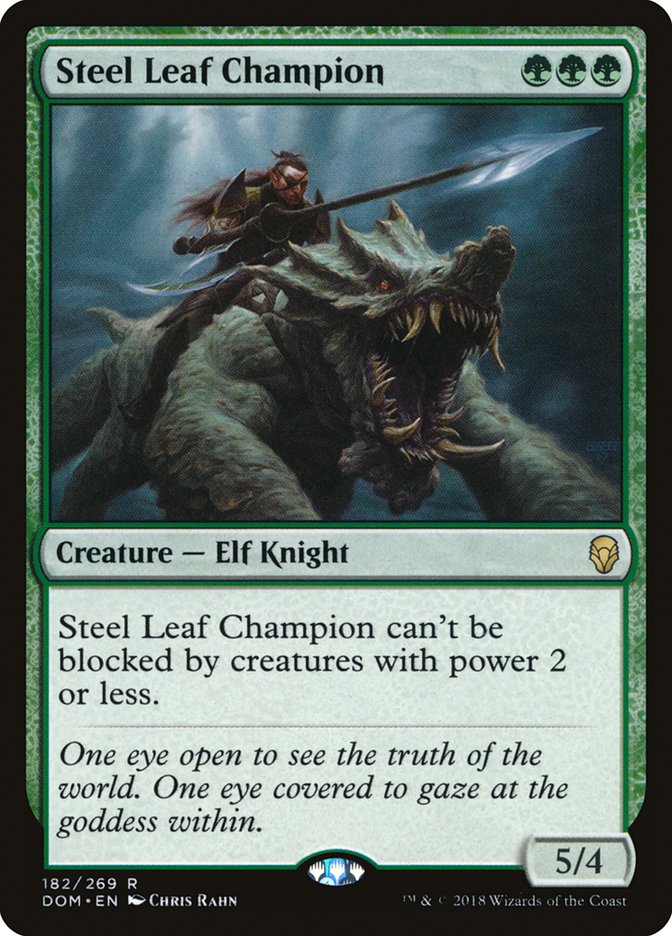 Steel Leaf Champion [Dominaria] | Deep Dive Games St. Marys