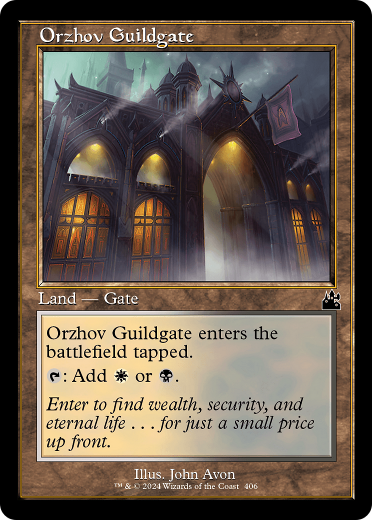 Orzhov Guildgate (Retro Frame) [Ravnica Remastered] | Deep Dive Games St. Marys