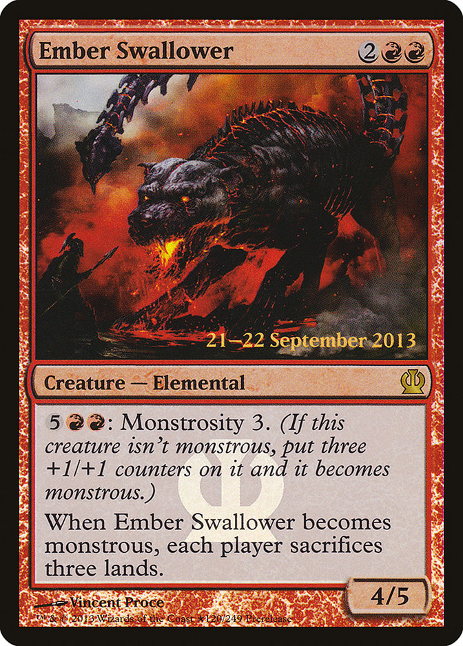 Ember Swallower [Theros Prerelease Promos] | Deep Dive Games St. Marys