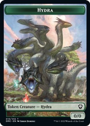 Snake // Hydra Double-Sided Token [Dominaria United Commander Tokens] | Deep Dive Games St. Marys