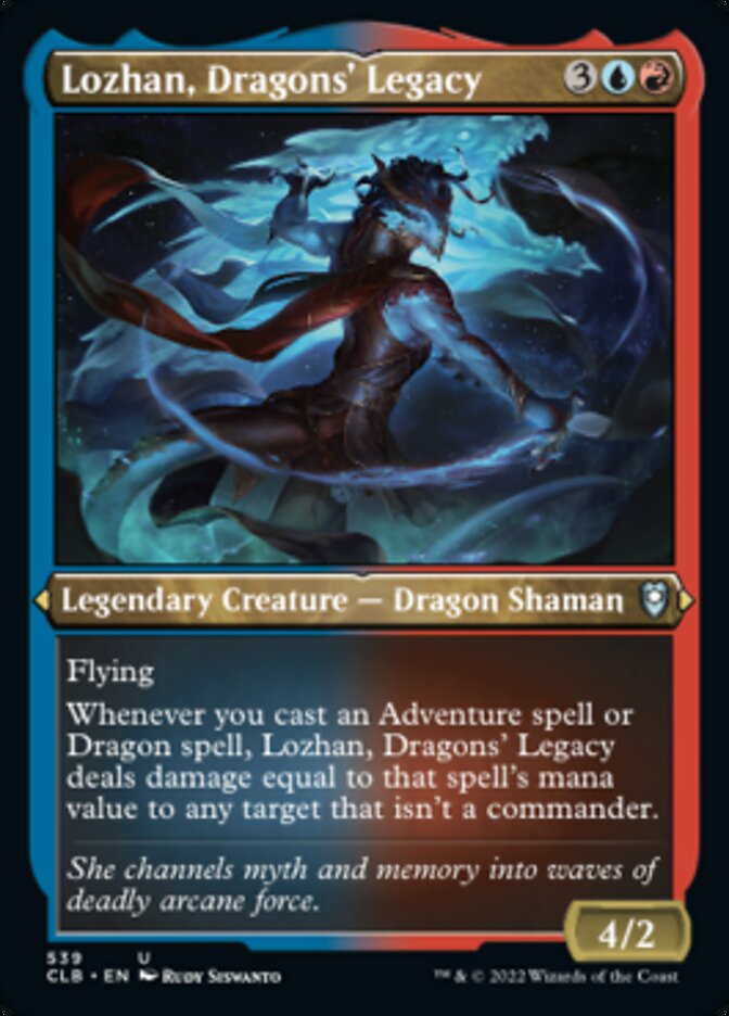 Lozhan, Dragons' Legacy (Foil Etched) [Commander Legends: Battle for Baldur's Gate] | Deep Dive Games St. Marys
