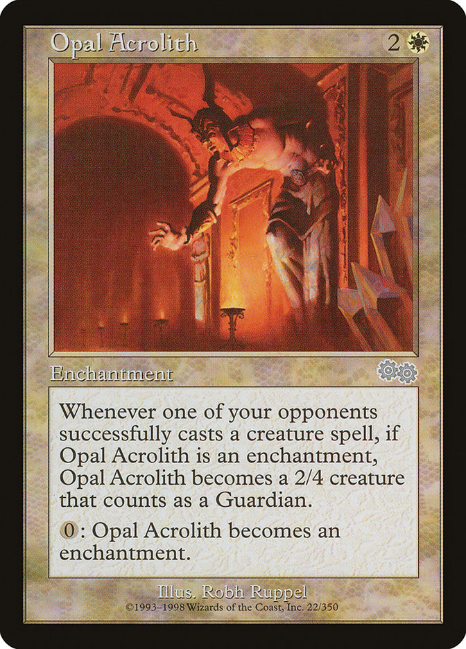 Opal Acrolith [Urza's Saga] | Deep Dive Games St. Marys