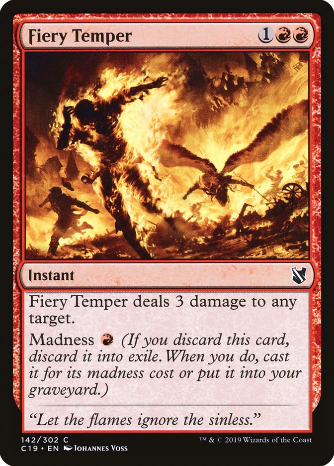 Fiery Temper [Commander 2019] | Deep Dive Games St. Marys