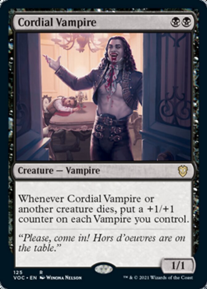 Cordial Vampire [Innistrad: Crimson Vow Commander] | Deep Dive Games St. Marys