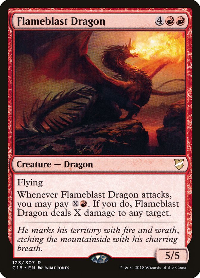 Flameblast Dragon [Commander 2018] | Deep Dive Games St. Marys