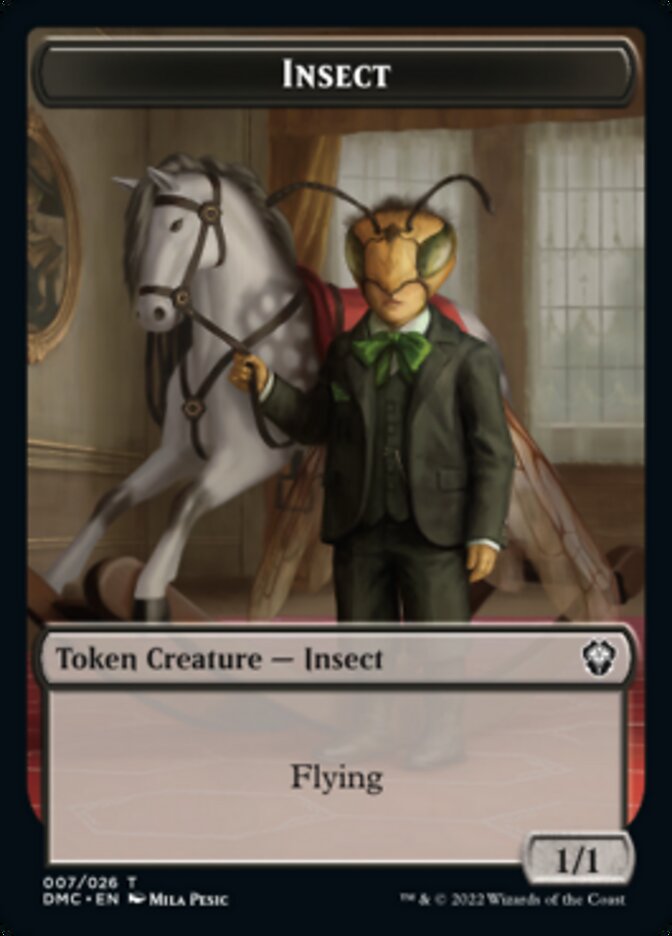 Insect Token [Dominaria United Commander Tokens] | Deep Dive Games St. Marys