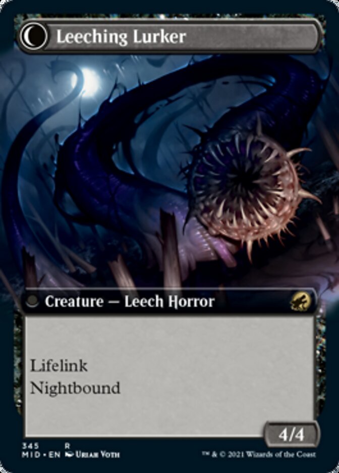 Curse of Leeches // Leeching Lurker (Extended Art) [Innistrad: Midnight Hunt] | Deep Dive Games St. Marys