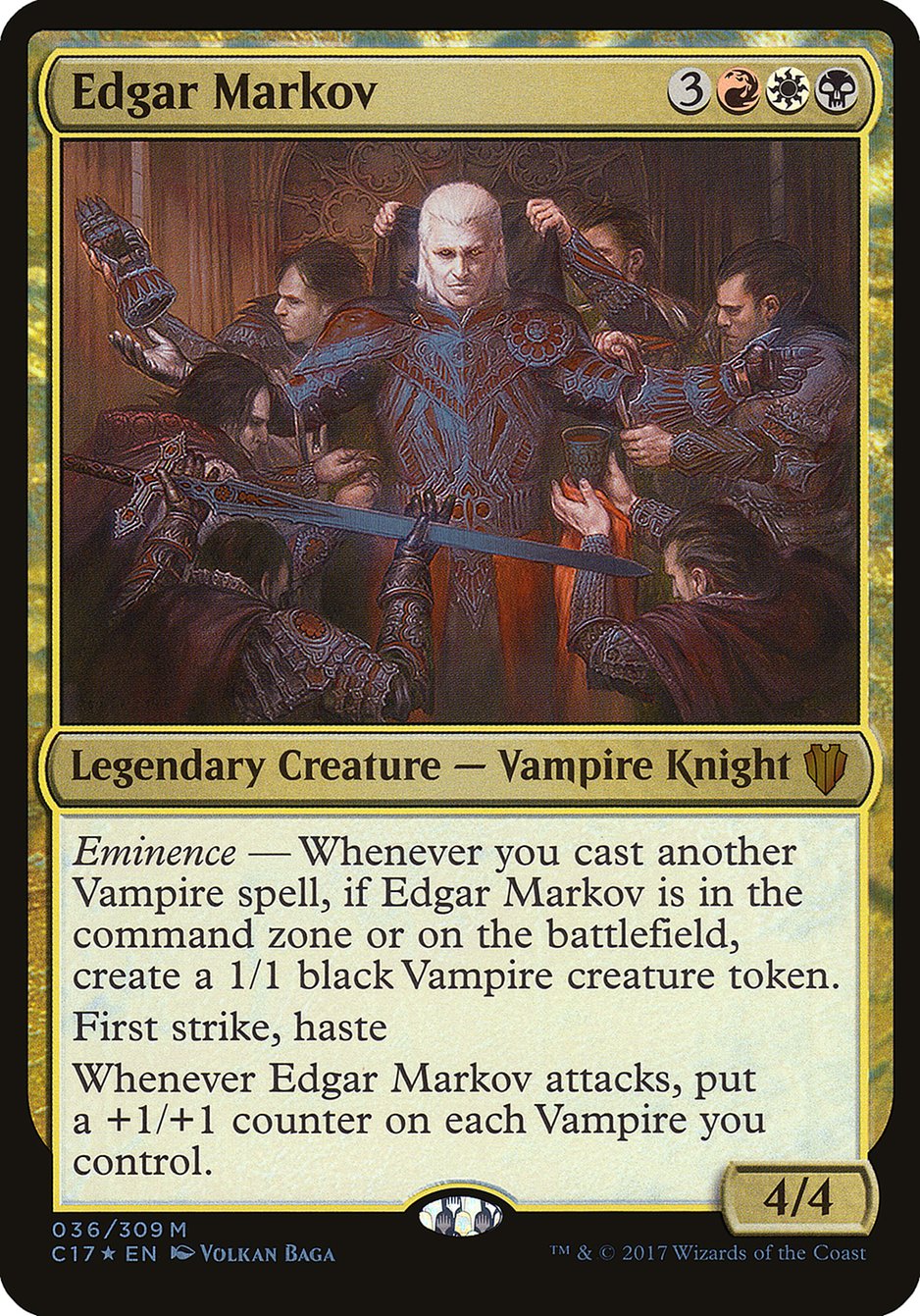 Edgar Markov (Oversized) [Commander 2017 Oversized] | Deep Dive Games St. Marys