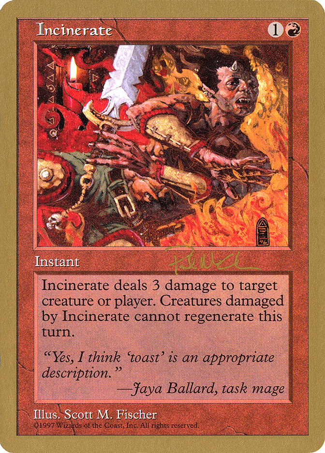Incinerate (Paul McCabe) [World Championship Decks 1997] | Deep Dive Games St. Marys