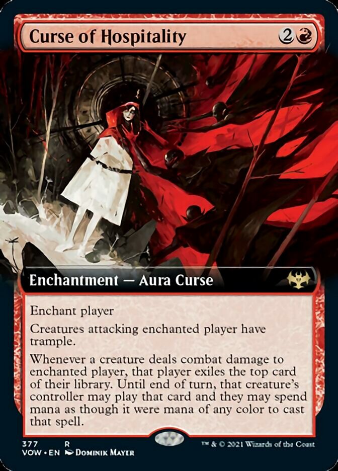 Curse of Hospitality (Extended Art) [Innistrad: Crimson Vow] | Deep Dive Games St. Marys