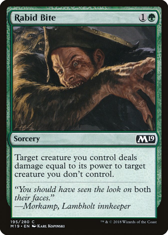 Rabid Bite [Core Set 2019] | Deep Dive Games St. Marys