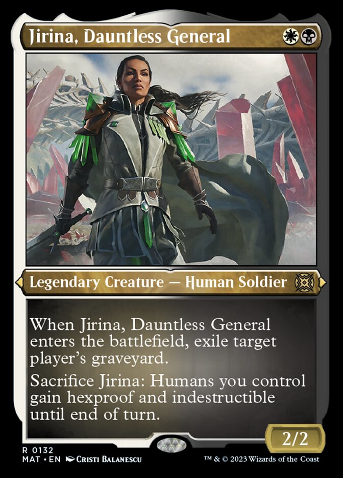 Jirina, Dauntless General (Foil Etched) [March of the Machine: The Aftermath] | Deep Dive Games St. Marys