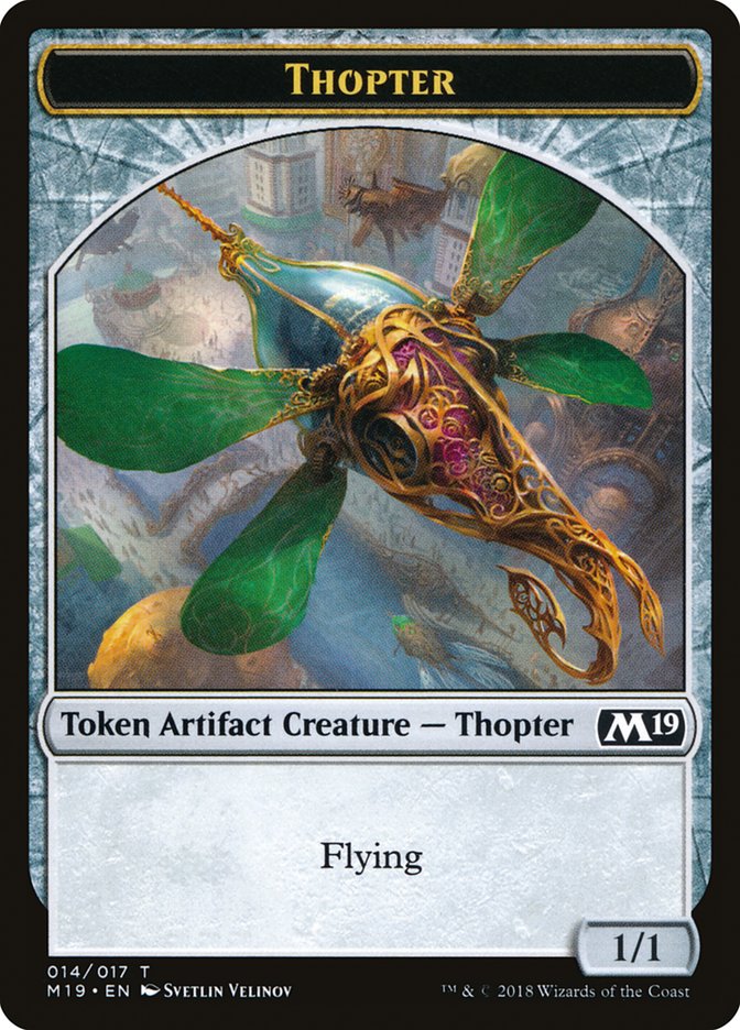 Zombie // Thopter Double-Sided Token (Game Night) [Core Set 2019 Tokens] | Deep Dive Games St. Marys