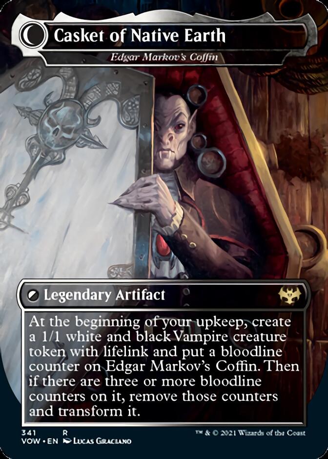 Edgar, Charmed Groom // Edgar Markov's Coffin - Dracula the Voyager // Casket of Native Earth [Innistrad: Crimson Vow] | Deep Dive Games St. Marys