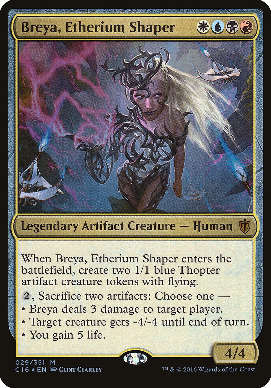 Breya, Etherium Shaper (Oversized) [Commander 2016 Oversized] | Deep Dive Games St. Marys