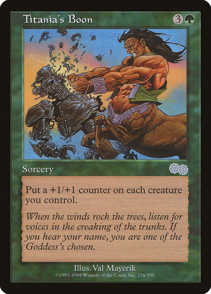 Titania's Boon [Urza's Saga] | Deep Dive Games St. Marys