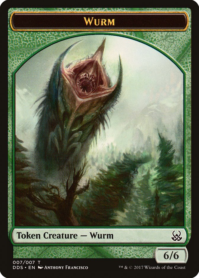 Wurm Token [Duel Decks: Mind vs. Might Tokens] | Deep Dive Games St. Marys