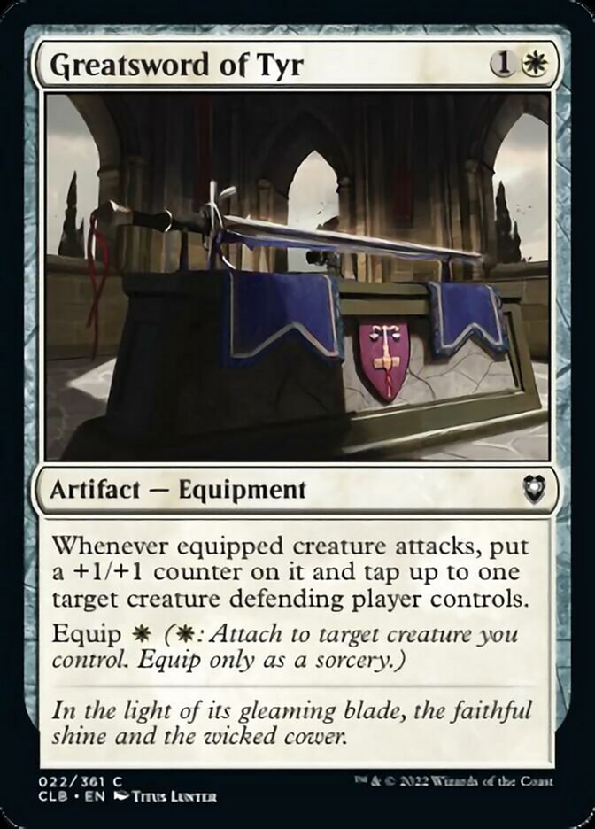 Greatsword of Tyr [Commander Legends: Battle for Baldur's Gate] | Deep Dive Games St. Marys