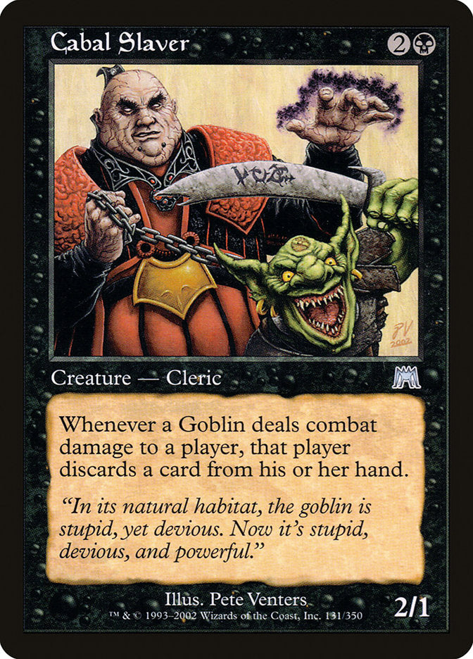 Cabal Slaver [Onslaught] | Deep Dive Games St. Marys