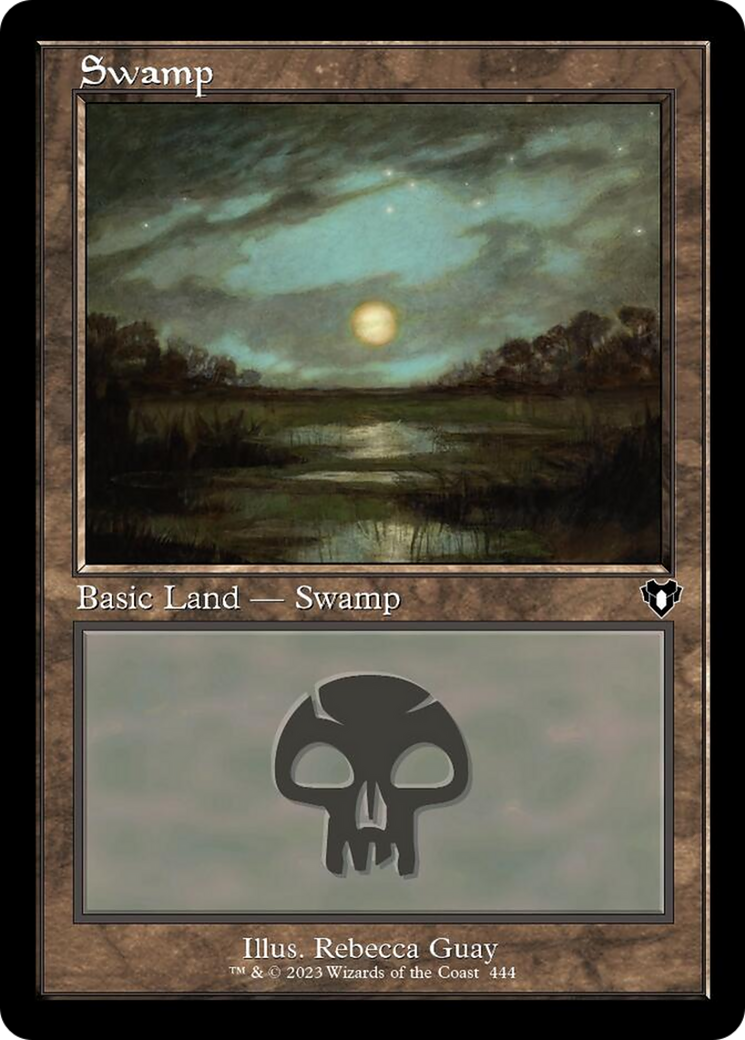 Swamp (444) (Retro) [Commander Masters] | Deep Dive Games St. Marys