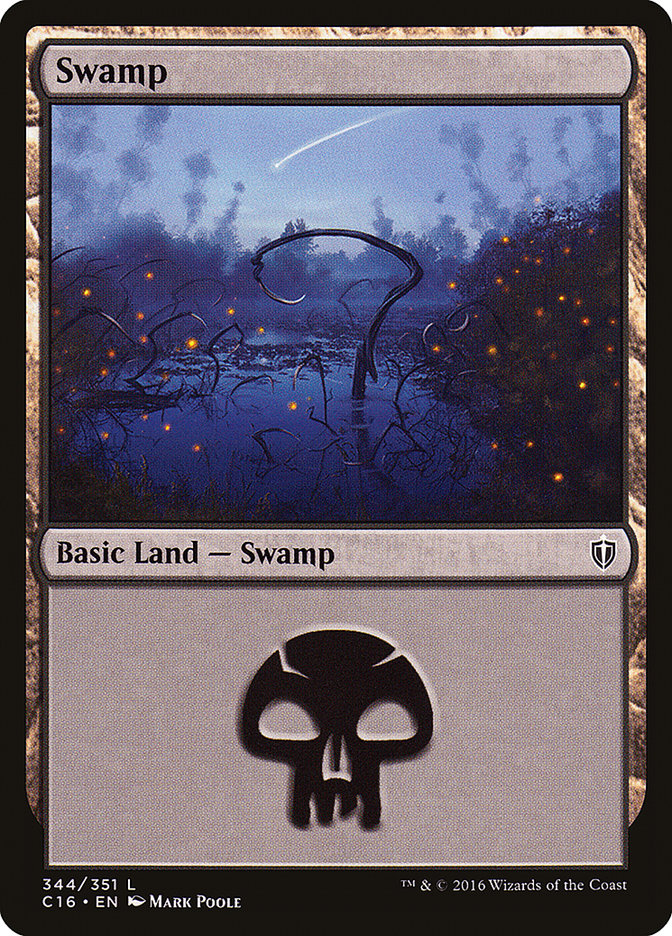 Swamp (344) [Commander 2016] | Deep Dive Games St. Marys