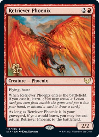 Retriever Phoenix [Strixhaven: School of Mages Prerelease Promos] | Deep Dive Games St. Marys