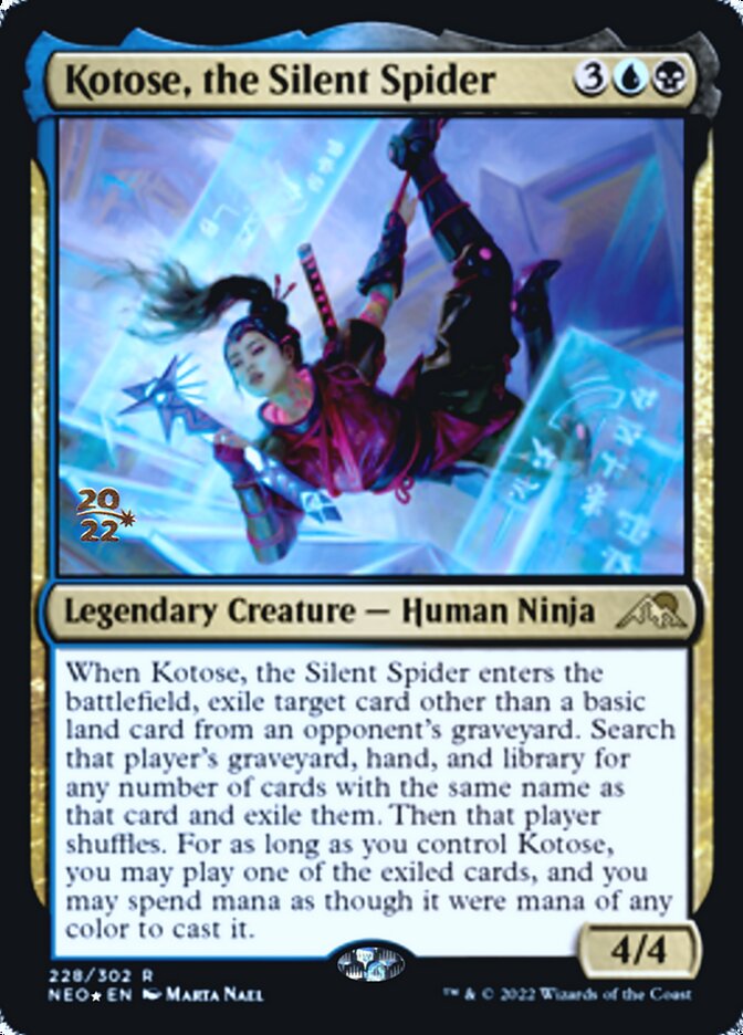 Kotose, the Silent Spider [Kamigawa: Neon Dynasty Prerelease Promos] | Deep Dive Games St. Marys