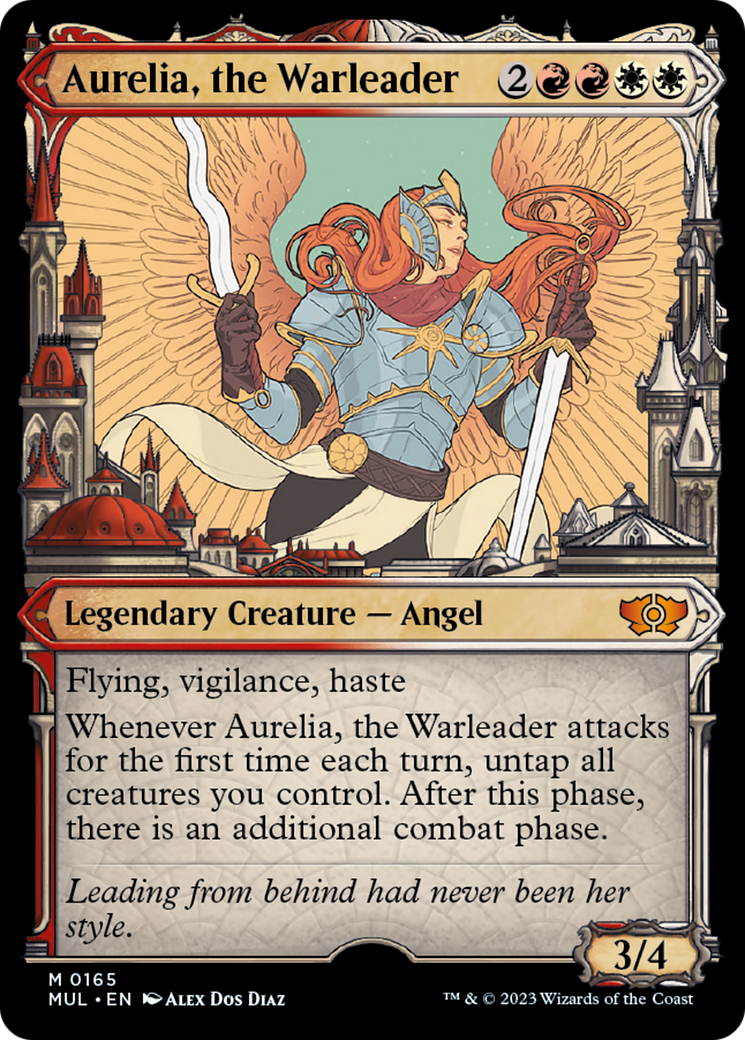 Aurelia, the Warleader (Halo Foil) [Multiverse Legends] | Deep Dive Games St. Marys