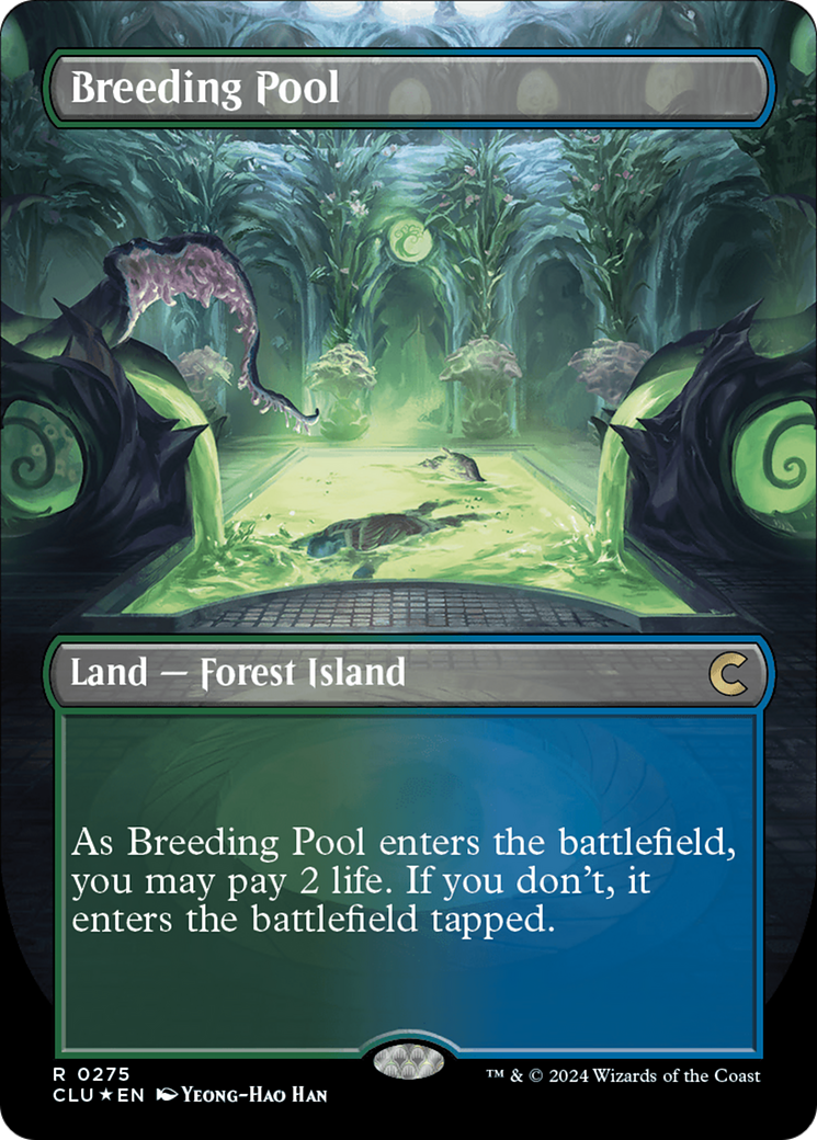 Breeding Pool (Borderless) [Ravnica: Clue Edition] | Deep Dive Games St. Marys